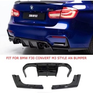 bmw f30 m3 rear bumper diffuser gloss black