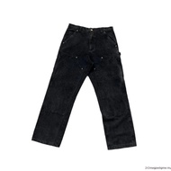 CAR Men Washed Vintage Long Pants Straight Cargo Pants