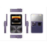 New i19pro Mini Phone 2.4 Inch Dual SIM 2G GSM Rotating Slide Elderly Button Pocket Phone