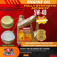 Toyota Fully Synthetic SN/CF 5W40 5W-40 Genuine Engine oil + Toyota Oil Filter