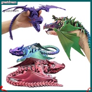 greatdream|  Dragon Ornament with Flexible Jaws Poseable Dragon Action Figure 3d Printed Articulated