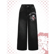 Y2K/Grunge style Betty Boop Jeans.(Please do not cancel me)