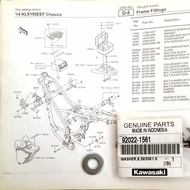 Washer Roller KLX 92022-1561 Pedal Washer/