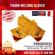 FOURM FMG50031 13.5" Welding Hand Glove/ Premium Cowhide Leather With Kevlar Thread Glove (Pair)