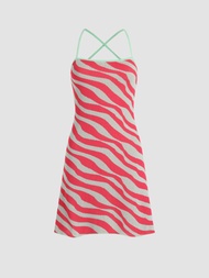 Cider Knit Wave Print Dress