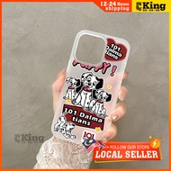 Compatible For iPhone 16 Pro Max Phone Case 15 14 13 12 11 Dalmatian 7 8 Plus XR XS X Clear frosted 