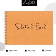 Sketch Book Vintage Rustic Sketch Book Thick Paper 200/150/100 Gsm Size A5/A6 Contents 80-30 Sheets Premium Quality Softcover Side Spiral Binding Code