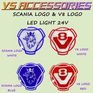 SCANIA LOGO & V8 LOGO LED LIGHT 24V