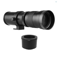 Camera MF Super Telephoto Zoom Lens F/8.3-16 420-800mm T2 Mount with FX-mount Adapter Ring 1/4 Threa