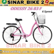 Sepeda Keranjang Dewasa ODESSY 26 83 F Ukuran 26 Inch Mini 6 Speed