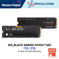 WD BLACK SN850X 1TB / 2TB NVMe™ SSD (WITH HEATSINK / WITHOUT HEATSINK)