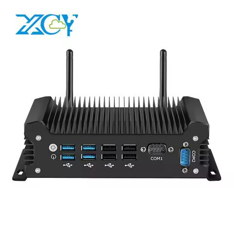 XCY-X58 Fanless IPC i5-1335U 1235U i7-1355U Mini PC 2x DB9 RS232 2x Ethernet 8xUSB WiFi 4G Modem Sup