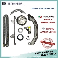 TIMING CHAIN KIT SET - PERODUA MYVI 1.3 (2005-2016) KEMBARA DVVT TOYOTA AVANZA 1.3 F601