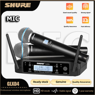 Shure GLXD4ไมโครโฟนไร้สาย UHF ไมโครโฟนไร้สายแบบใช้มือถือเหมาะสำหรับการแสดงบนเวทีคาราโอเกะ KTV