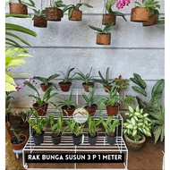 3-Tier Flower Rack 1 METER 3-Tier Flower POT Rack 3-Tier Flower Rack/