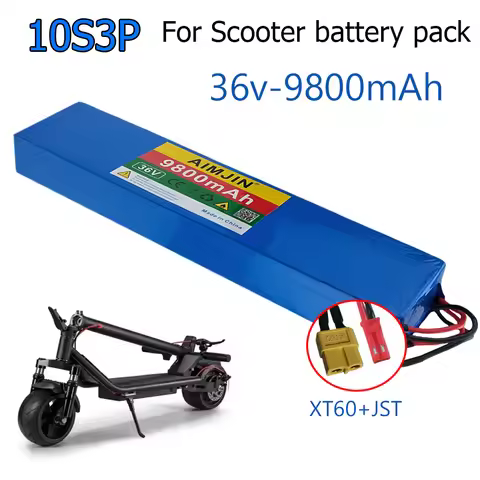 10S3P rechargeable battery pack 18650 lithium suitable for M365 battery scooter 36V 9000mAh 42V XT60