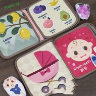 FUZOU Puzzle Felt Book, Felt Cloth 3D Montessori Felt Cloth Book, Baby Story Felt Cloth Book Educati