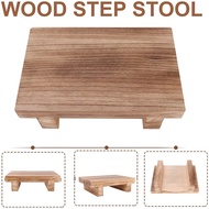 【VVL】-3X Wooden Step Stool for Adults Bed Stool for High Beds Kitchen Bathroom Closet Great Wood Ste