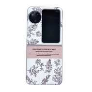Aesthetic Flower Casing for OPPO Find N3 Flip N2 Flip Shiny N3Flip N2Flip Women Phone Case