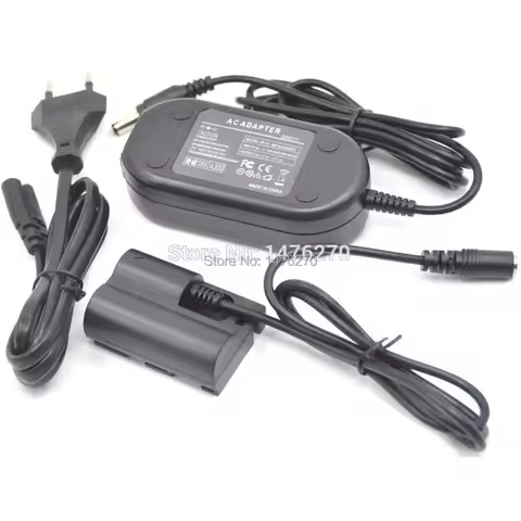 ACK-E2 AC Power Adapter Charger+DR-E2 DR-400 DC Coupler BP511 BP-511 Dummy Battery for Canon EOS 5D 