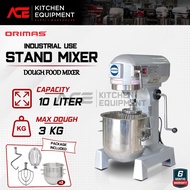 ORIMAS B10-N -Series Heavy Duty Flour Mixer Food Dough Mixer 10L 3.5kg Dough Capacity Heavy Use For 