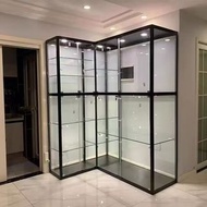 📌訂製玻璃展示櫃#手辦柜玩具模型展示櫃鋼化玻璃#防塵櫃