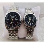 Seiko 5 Automatic Couple Watch Mens Watch for Men Ladies Watch for Women Fashion Stainless T358
