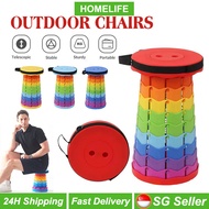 Outdoor Telescopic Stool Retractable Portable Foldable Extendable Fishing Picnic Camping Travel Outdoor Chair Seat
