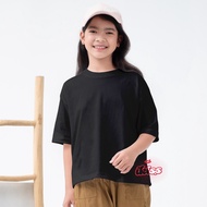 Oversized Children's Plain T-shirt Tee Oversized CropTee Clothes 3-14 Years Old Girls and Boys IKISS