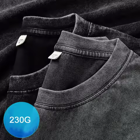 230GSM 100% Combed Cotton T Shirt for Women Men Washed T-Shirt Oversized Tshirt Casual Top Tee Shirt