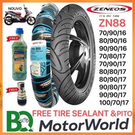ZENEOS ZN88 MOTORCYCLE TIRE GULONG TUBELESS By 16 17  70/80/17 70/90/17 80/80/17 80/90/17 90/80/17