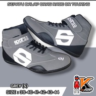 Motorcycle Touring Shoes/ drag race racing shoes car racing shoes slallom gokart grey