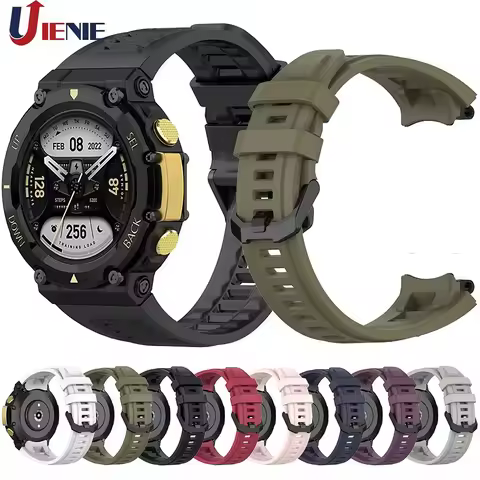 Silicone Watch Band for Original Huami Amazfit T-REX 2 Smart Watch Strap Watchband T-Rex2 Sport Brac