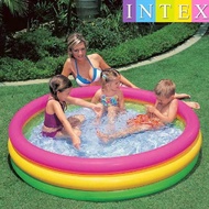 INTEX 34inches Rainbow inflatable swimming pool 147cm/114cm/86cm outdoor play inflatables