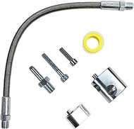 LS Throttle Body Bypass Hose Kit LS Cylinder Head Coolant Steam Port Crossover Hose Steel Braided Tu