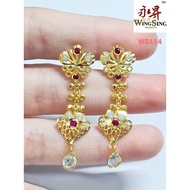 Wing Sing 916 Gold Earrings / Subang Indian Design  Emas 916 (WS114)