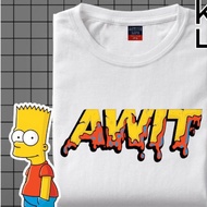 AWIT BART SIMPSONS High Quality Made Tshirt