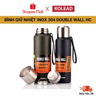 KOLEAD HC 3-Layer Double Wall 304 Stainless Steel Thermos Bottle, Keeps Hot and Cold for a Long Time