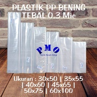 Plastik Kantong Besar Laundry PP Bening 40x60 60x100 Plastik Laundry Sayur