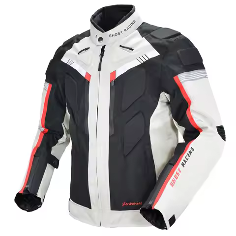 GHOST RACING Motorcycle Racing Jacket Man Waterproof Dirt Bike Pants Set With Protection Racing Suit