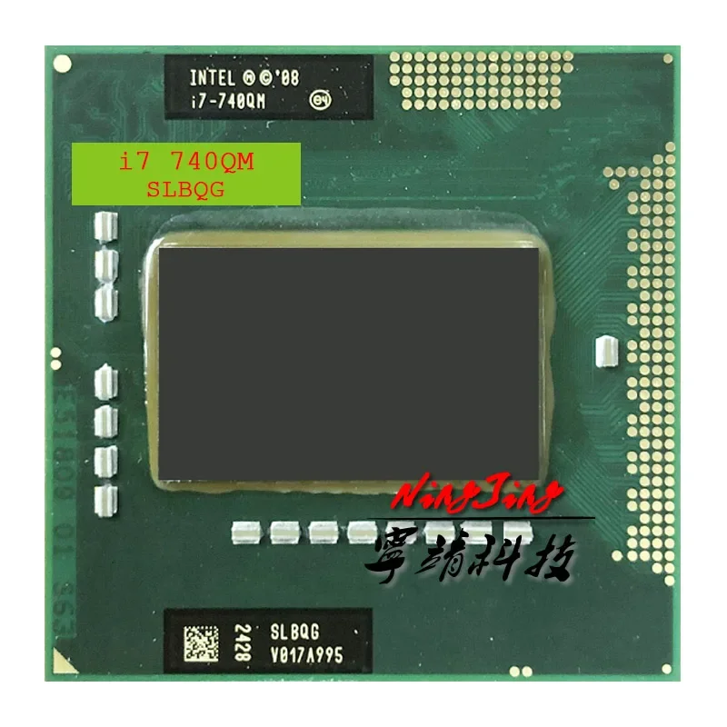 Bộ Xử Lý Máy Tính Xách Tay Lõi Tứ Intel Core i7-740QM 8 Luồng DDR3 Hỗ Trợ Ổ Cắm TDP 45W G1 Dành Cho