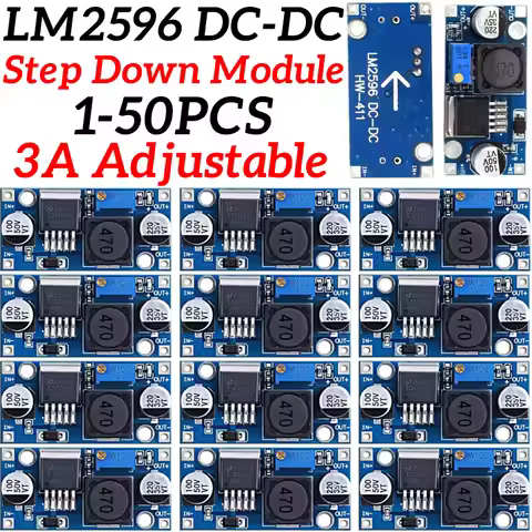 Adjustable Output LM2596S Step Down Module DC to DC Buck Converter Voltage Regulator Conversion Powe