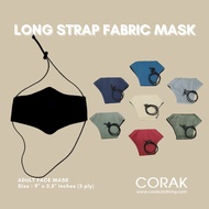 Corak Clothing Malaysia | Long Strap Mask | Fabric Face Mask | Washable | Reusable