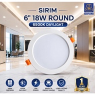 JSE LED Downlight 6 Inch 18W Round｜6500K Daylight｜Lampu Downlight｜Energy Saving｜2 Years Warranty