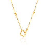 SK Jewellery  916 Ring Around a Clover Gold Necklace