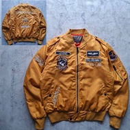 Bomber Flight Jacket Full Embroidery (Yellow) type B15