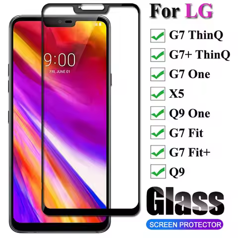 Premium Full Cover Tempered Glass For LG G7 ThinQ Screen Protector Protective Glass For LG G7 One Fi