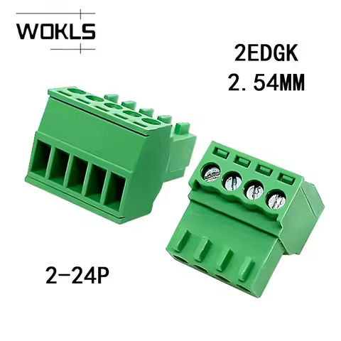 2P ~ 12P PCB PLUG-IN PLUGGABLE TERMINAL BlOCKS KF2EDGK 2.54 15EDGY 2.54mm 2PIN ~ 12PIN MC 0,5/ 2-ST-