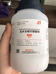 Sodium thiosulfate pentahydrate 10102-17-7 Na2S2O3 .5H2O 500g Vial
