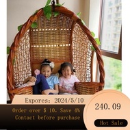 New arrivals for May!Real Rattan Nacelle Chair Rattan Swing Glider Single Bird's Nest Lazy Bone Chair Indoor Outdoor Ham